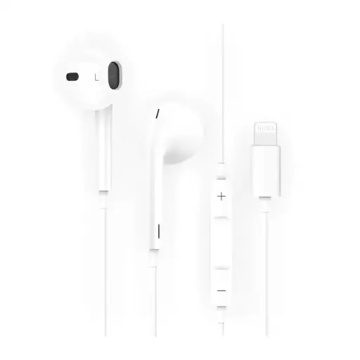 [8436546593737] Auriculares de botón con conector lightning y micrófono integrado