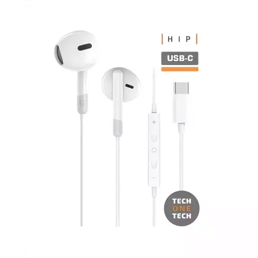 [8436546594277] Auriculares de botón con conector TIPO C y micrófono integrado