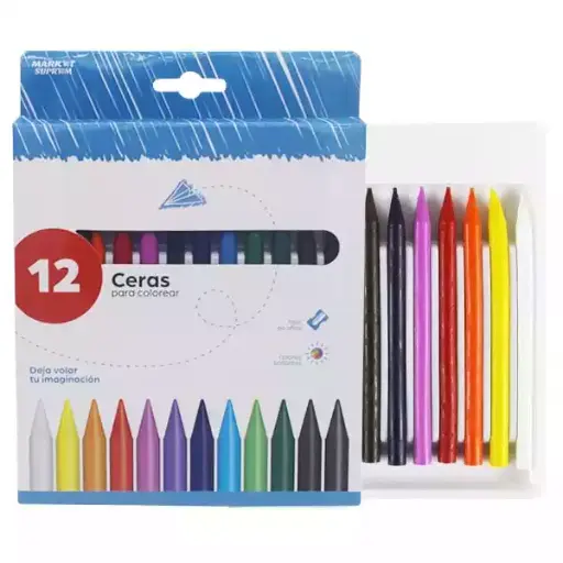 [8422839099840] 12 Ceras de colores.